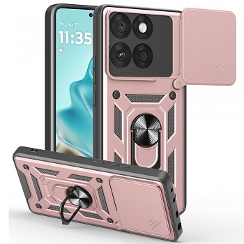 Techsuit CamShield Series pouzdro pro Motorola Edge 60/Edge 60 Fusion růžové zlato