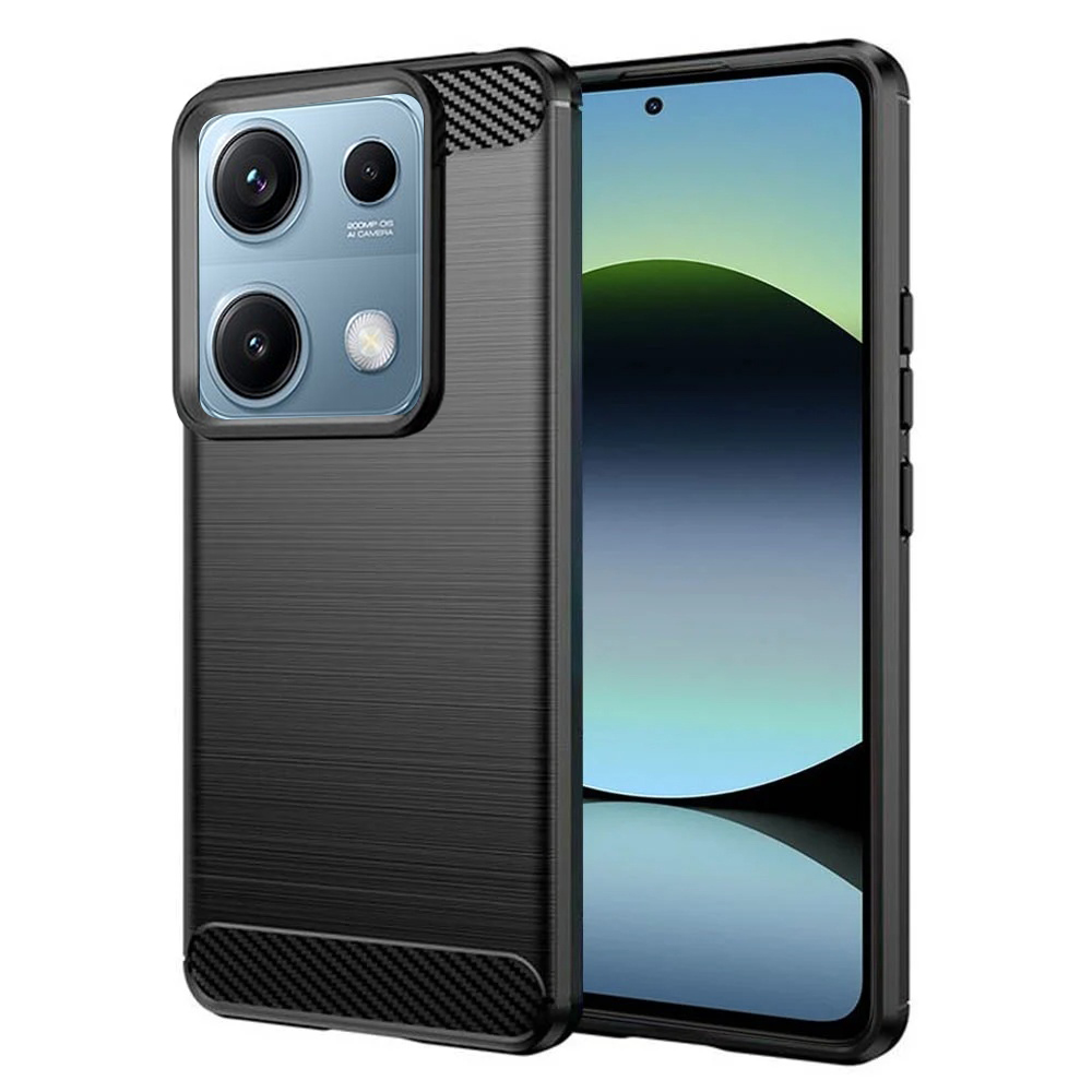 Levně Pouzdro Techsuit Carbon Silicone pro Xiaomi Redmi Note 14S černé