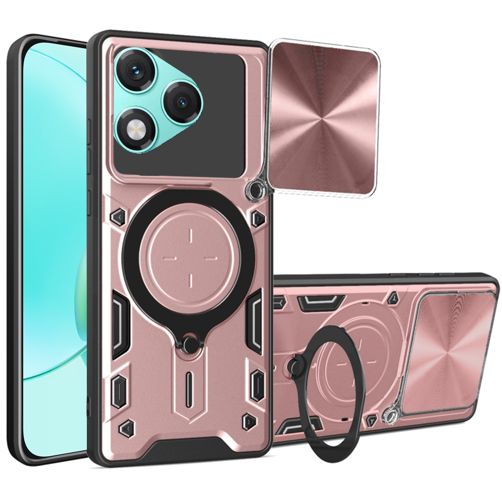 Levně Techsuit CamGuard Pro Honor 400 Lite růžové zlato