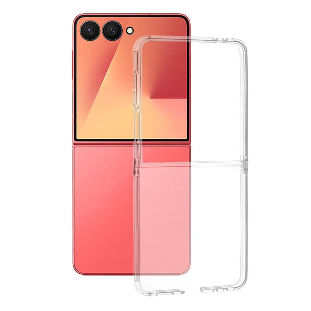 Levně Techsuit silikonové pouzdro Samsung Galaxy Z Flip7 průhledné