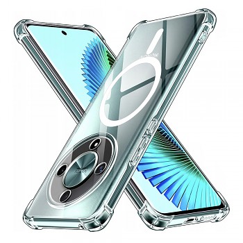 Techsuit Shockproof průhledný silikonový MagSafe Honor Magic6 Lite průhledný