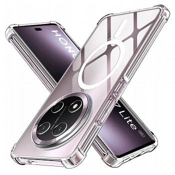 Techsuit Shockproof průhledný silikonový MagSafe pro Honor Magic7 Lite / X9c průhledný