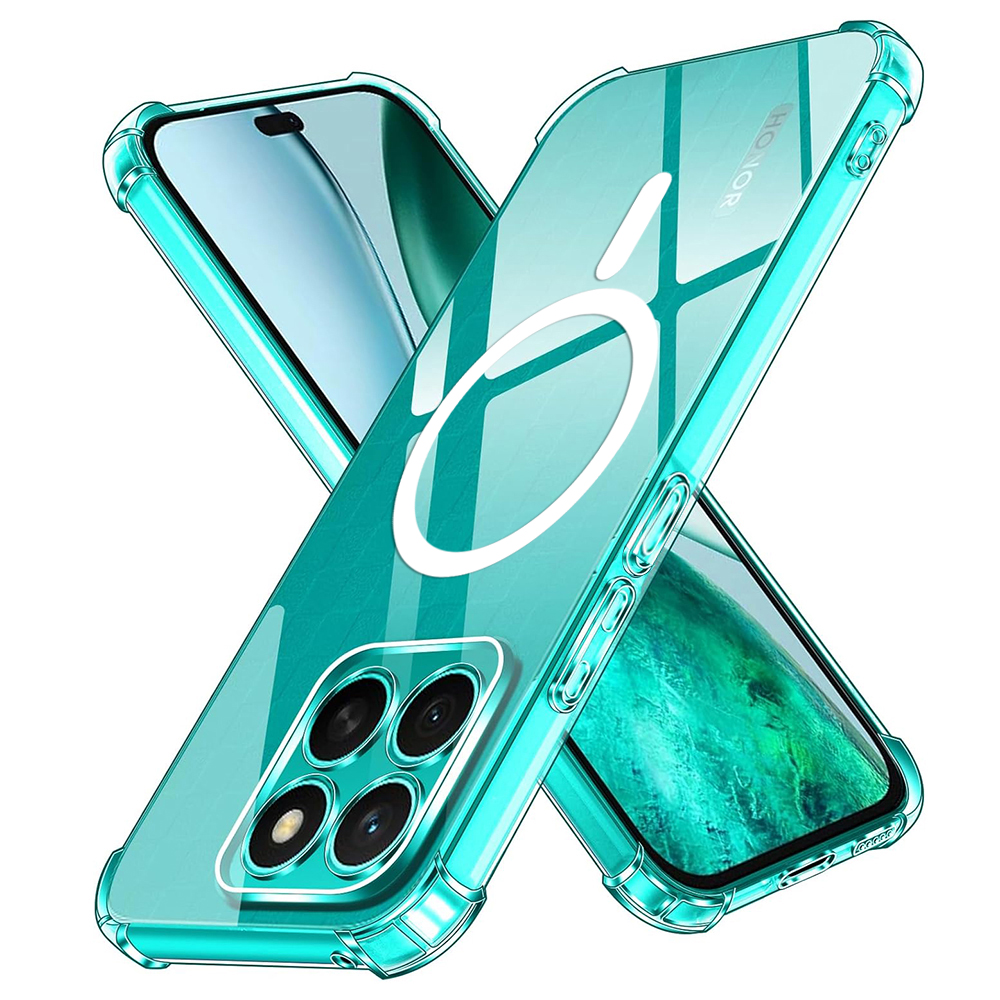 Levně Techsuit Shockproof průhledný silikonový MagSafe Honor X8c průhledný