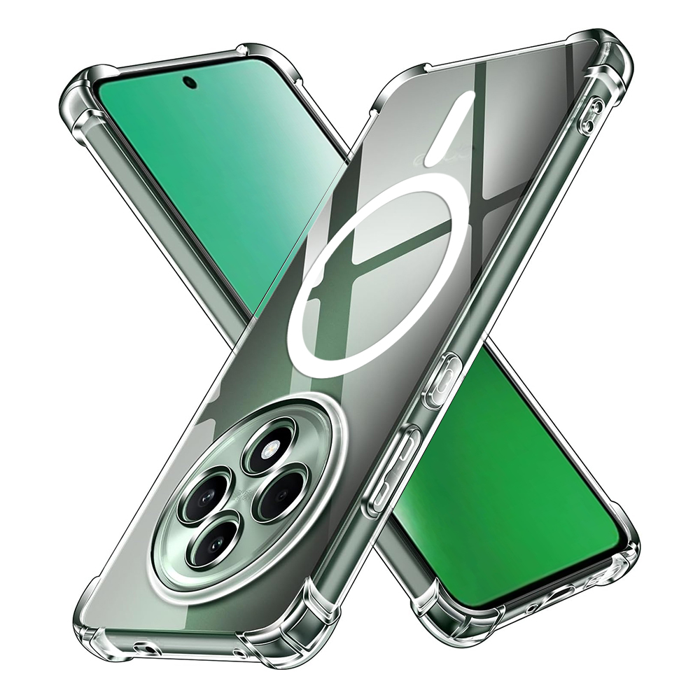 Levně Techsuit Shockproof průhledný silikonový MagSafe pro Oppo Reno12 F/FS 4G/5G