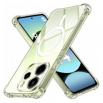 Techsuit Shockproof průhledný silikonový MagSafe pro Xiaomi Redmi Note 14 4G průhledný