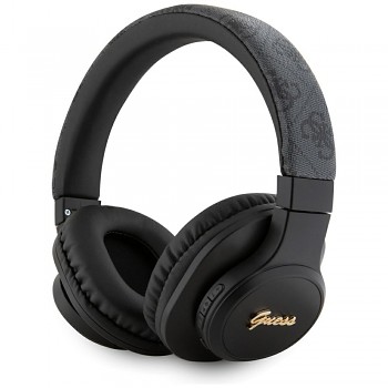 Guess Wireless Headphones 4G Tone on Tone Script Logo černé