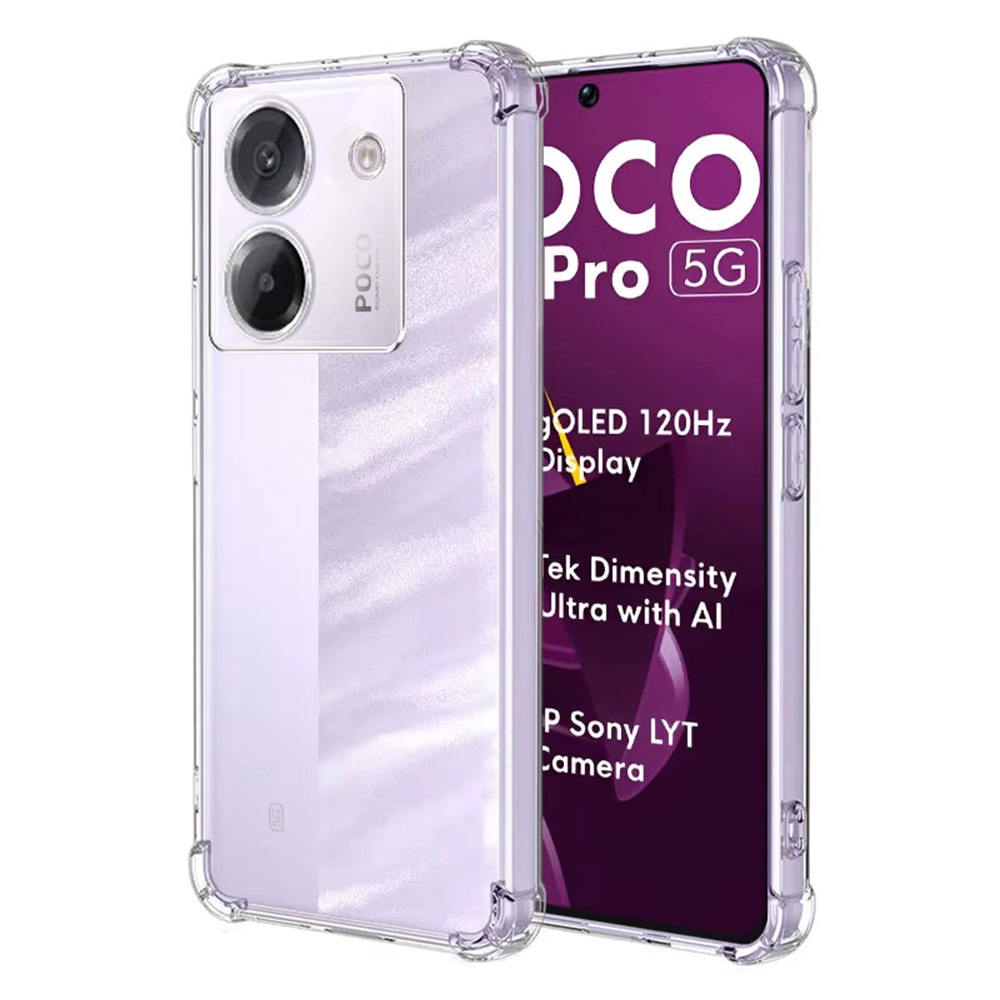 Levně Techsuit Shockproof průhledný silikon pro Xiaomi Poco M7 Pro 5G průhledný