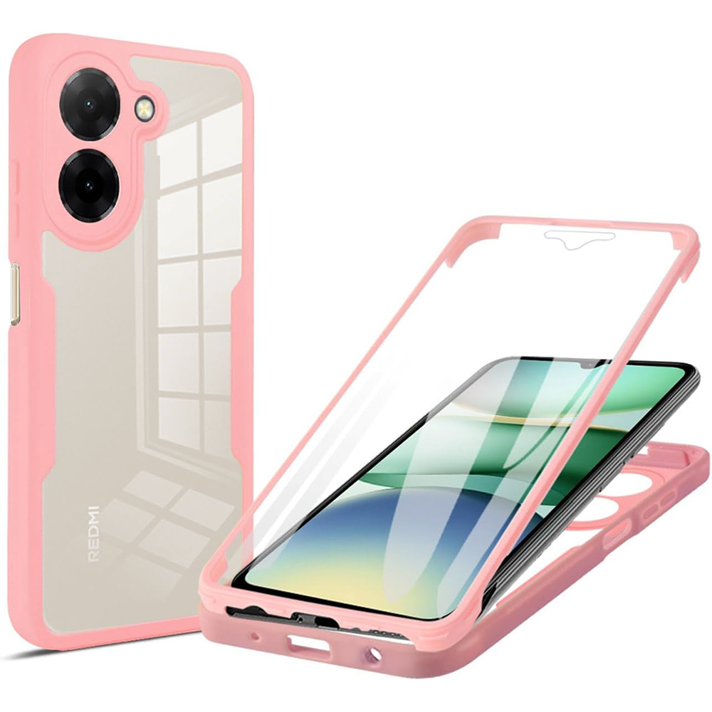 Levně Techsuit ColorVerse 360 Series + Ochranné sklo Xiaomi Redmi A5 4G Růžová