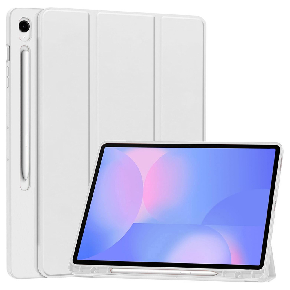 Levně Pouzdro Techsuit Flex Trifold s držákem na tužku pro Samsung Galaxy Tab S10 FE Plus šedé