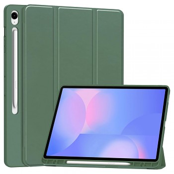 Techsuit Flex Trifold s držákem na tužku pro Samsung Galaxy Tab S10 FE Plus zelený