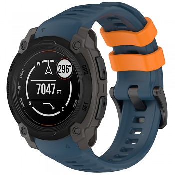 Řemínek na hodinky Garmin Instinct E 45mm modrý Techsuit W076