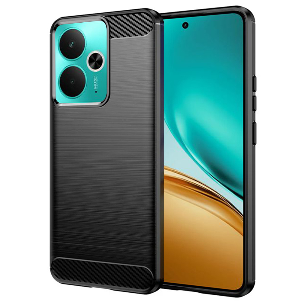 Levně Techsuit Carbon Silicone pro Realme 14 14T P3 5G černý