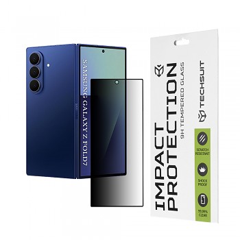 Ochranné sklo na displej Techsuit 111D pro Samsung Galaxy Z Fold7 černé