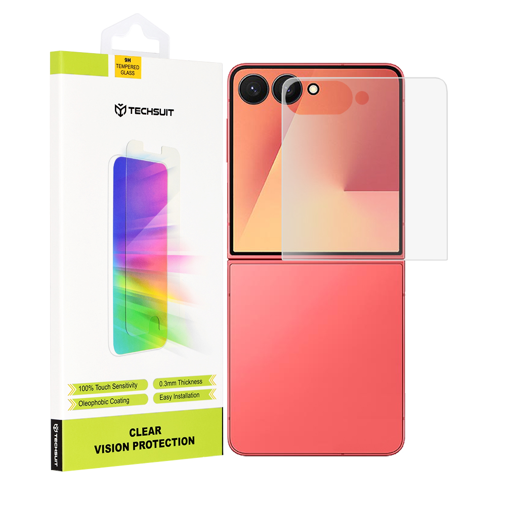 Techsuit Clear Vision Glass [Přední obrazovka] Samsung Galaxy Z Flip7 Transparentní
