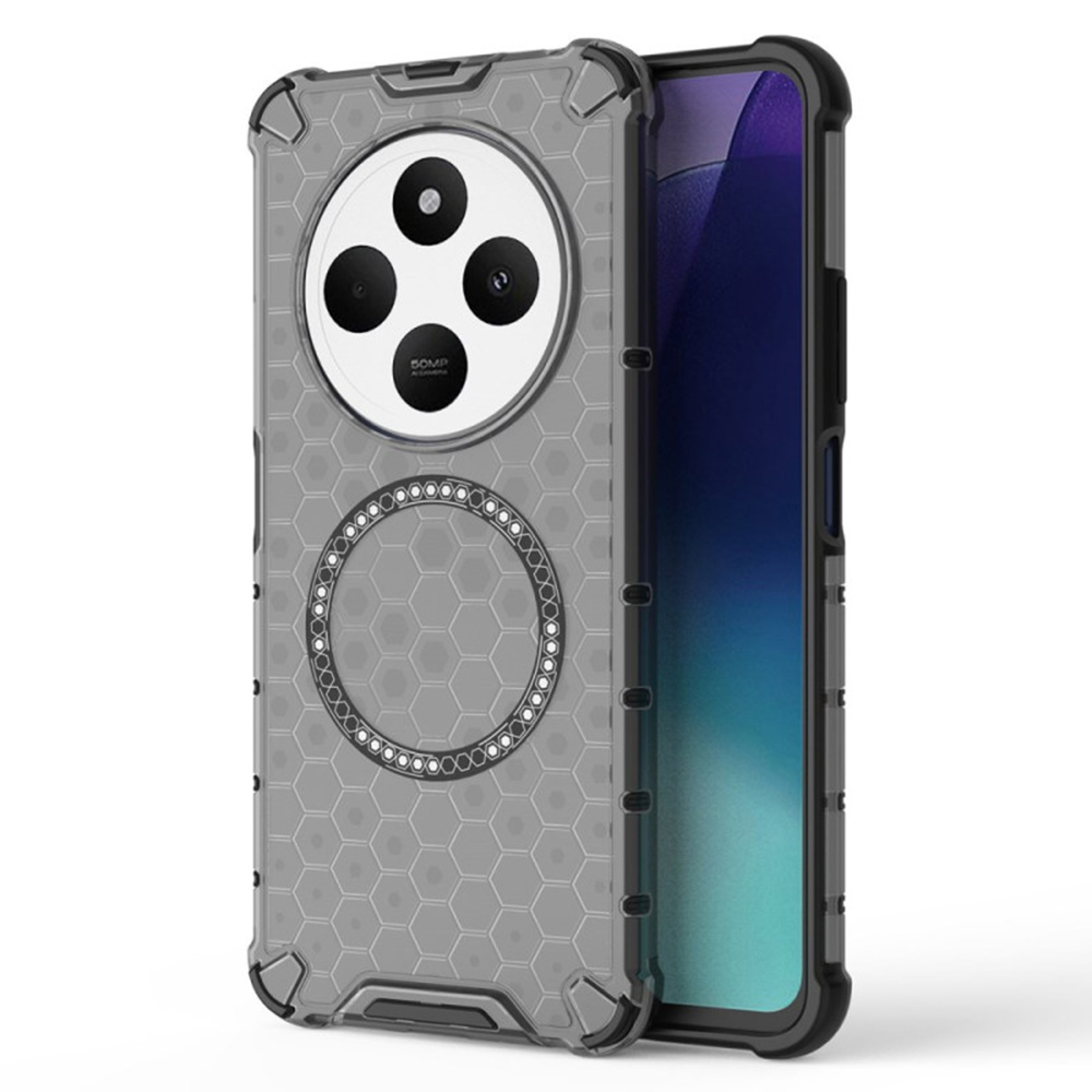 Levně Techsuit HoneyComb Shield MagSafe pro Xiaomi Redmi 14C Poco C75 černá