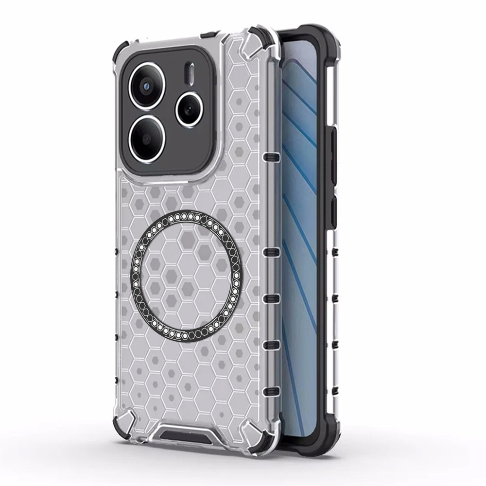 Levně Techsuit HoneyComb Shield MagSafe pro Xiaomi Redmi Note 14 5G bílý