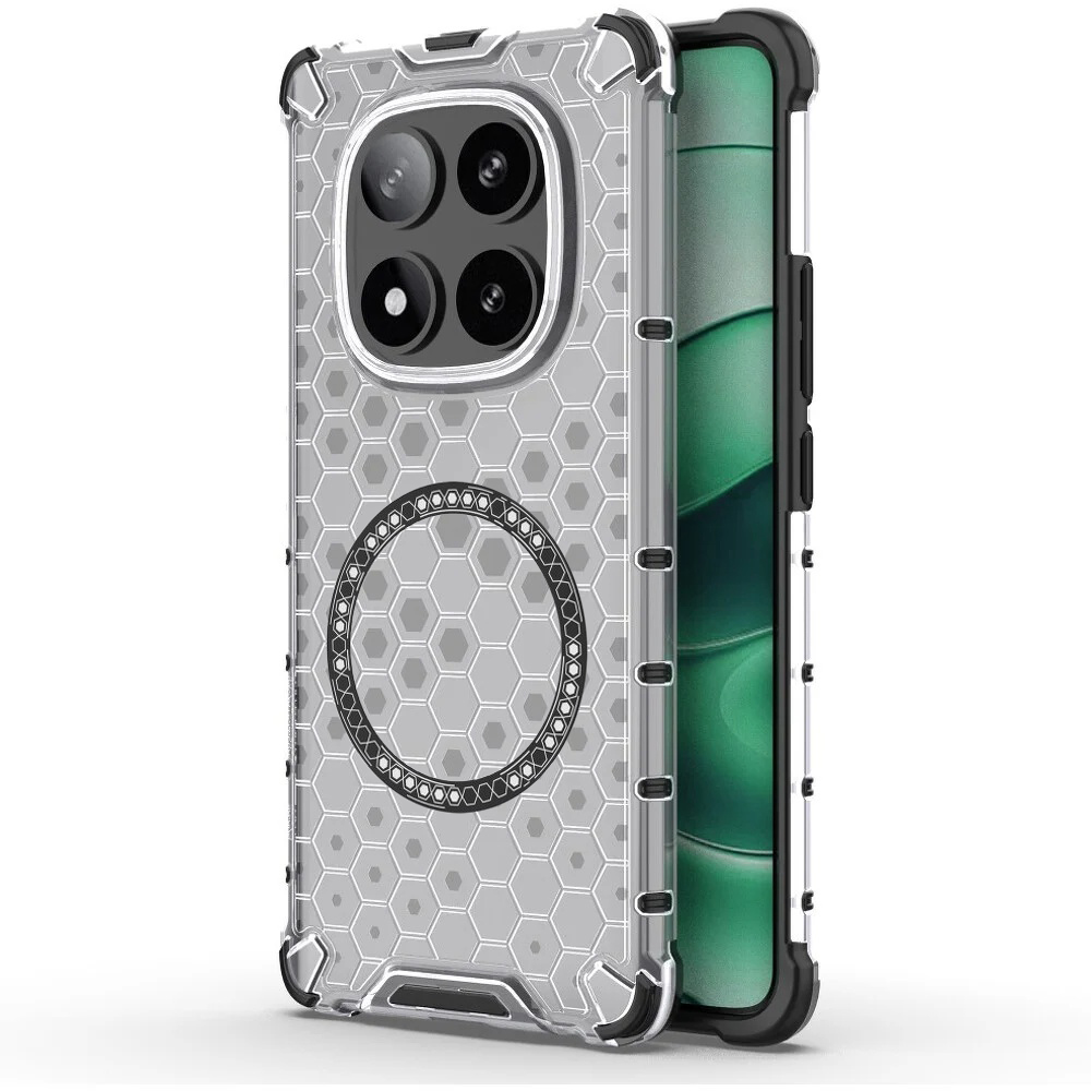Levně Techsuit HoneyComb Shield MagSafe pro Xiaomi Redmi Note 14 Pro 5G Poco X7 bílý