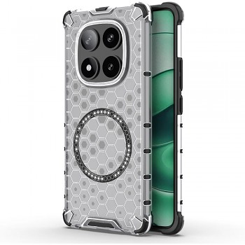 Techsuit HoneyComb Shield MagSafe pro Xiaomi Redmi Note 14 Pro 5G Poco X7 bílý