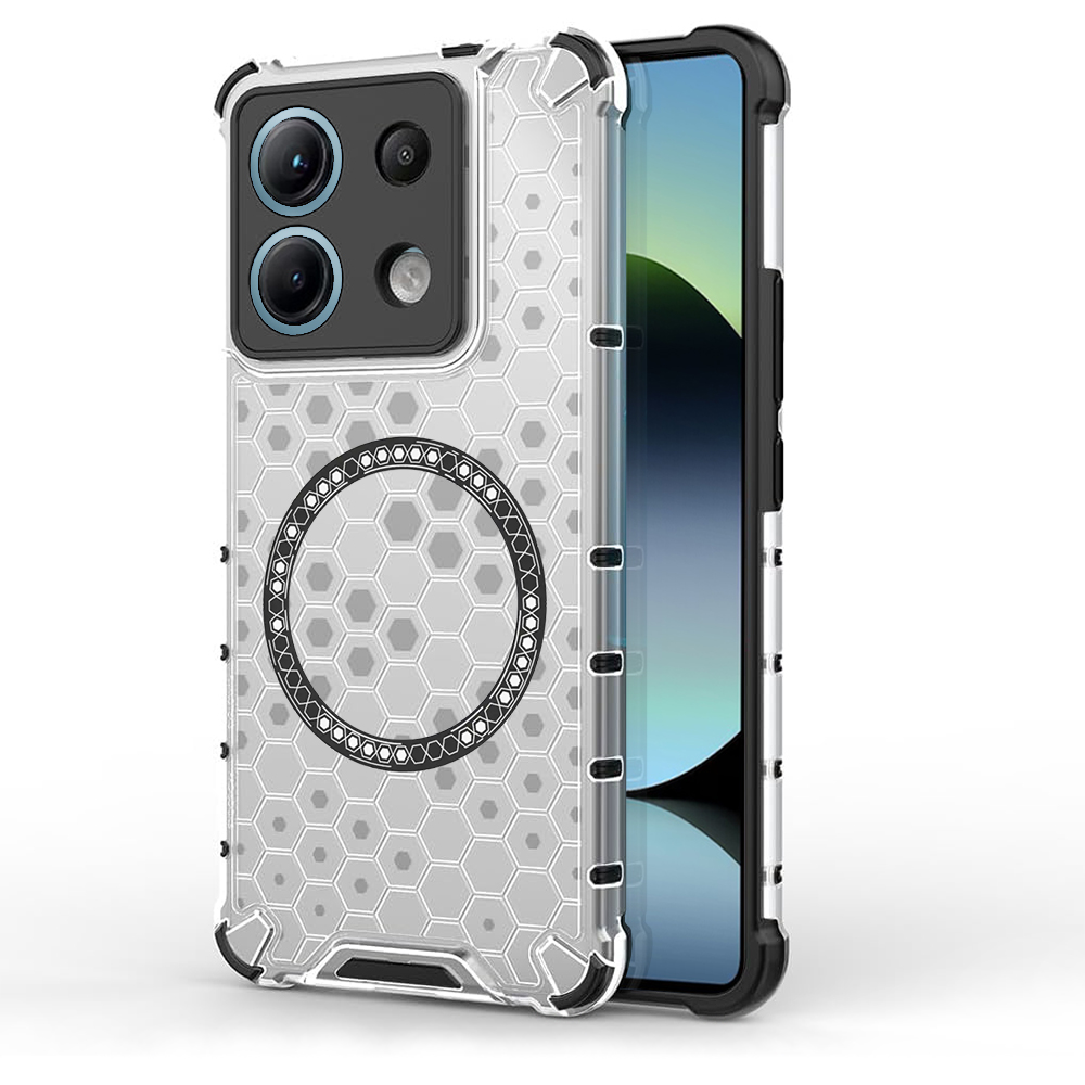 Levně Techsuit HoneyComb Shield MagSafe pro Xiaomi Redmi Note 14S bílý