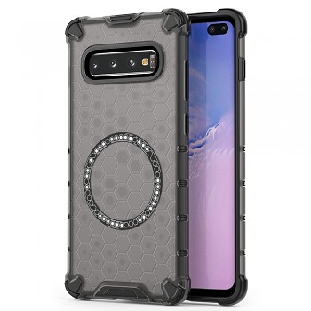 Techsuit HoneyComb Shield MagSafe pro Samsung Galaxy S10 Plus černá