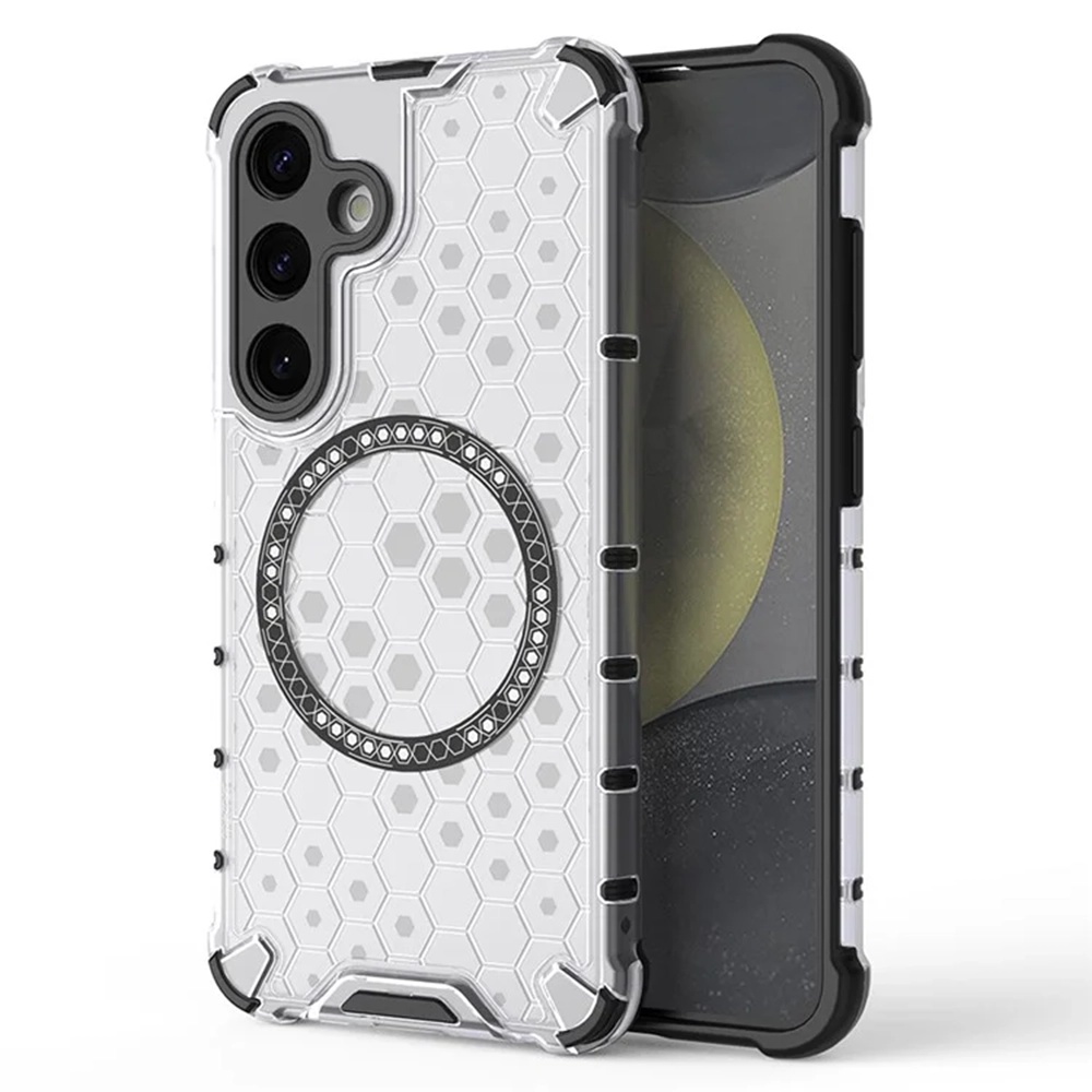Levně Techsuit HoneyComb Shield MagSafe pro Samsung Galaxy S24 bílá