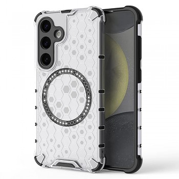 Techsuit HoneyComb Shield MagSafe pro Samsung Galaxy S24 bílá