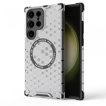 Techsuit HoneyComb Shield MagSafe pro Samsung Galaxy S24 Ultra bílá