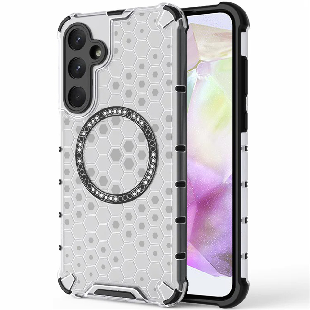 Levně Techsuit HoneyComb Shield MagSafe pro Samsung Galaxy A35 5G bílý