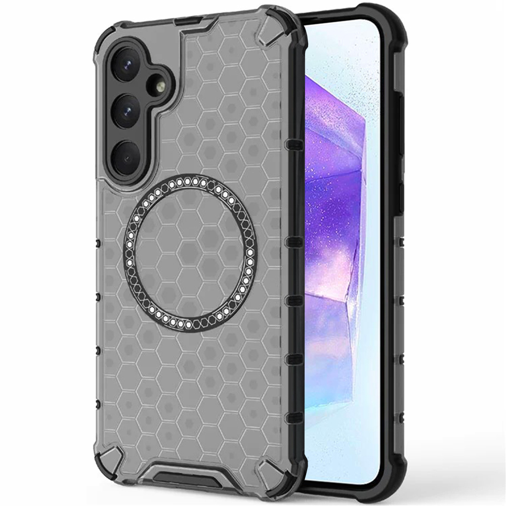 Levně Techsuit HoneyComb Shield MagSafe pro Samsung Galaxy A55 5G černá