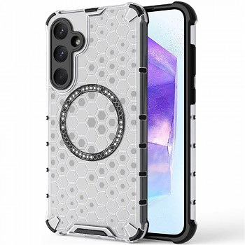 Techsuit HoneyComb Shield MagSafe pro Samsung Galaxy A55 5G bílý