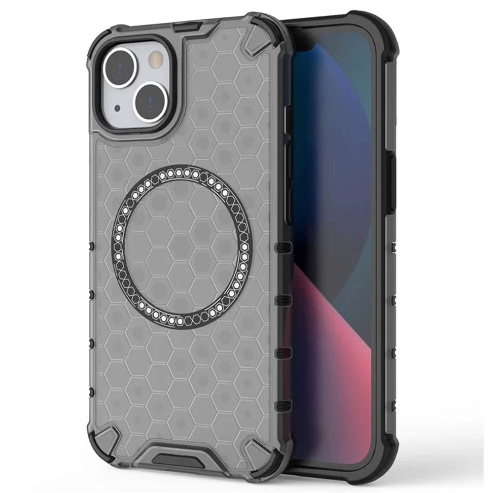 Levně Techsuit HoneyComb Shield MagSafe pro iPhone 14 černý
