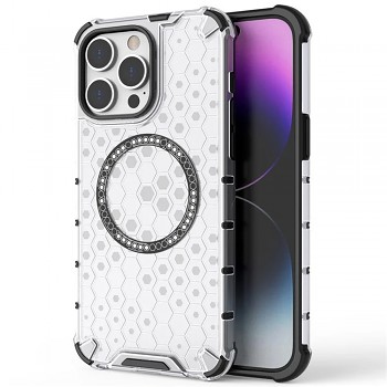 Techsuit HoneyComb Shield MagSafe pro iPhone 14 Pro bílý