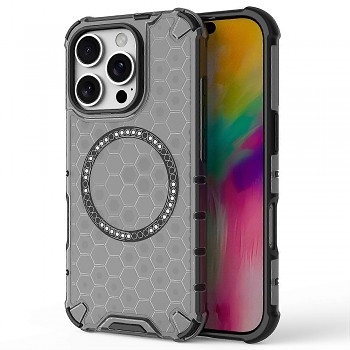 Techsuit HoneyComb Shield MagSafe pro iPhone 16 Pro černý