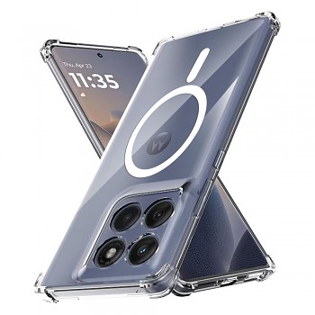 Techsuit Shockproof průhledný silikonový MagSafe pro Motorola Edge 60 Edge 60 Fusion průhledný