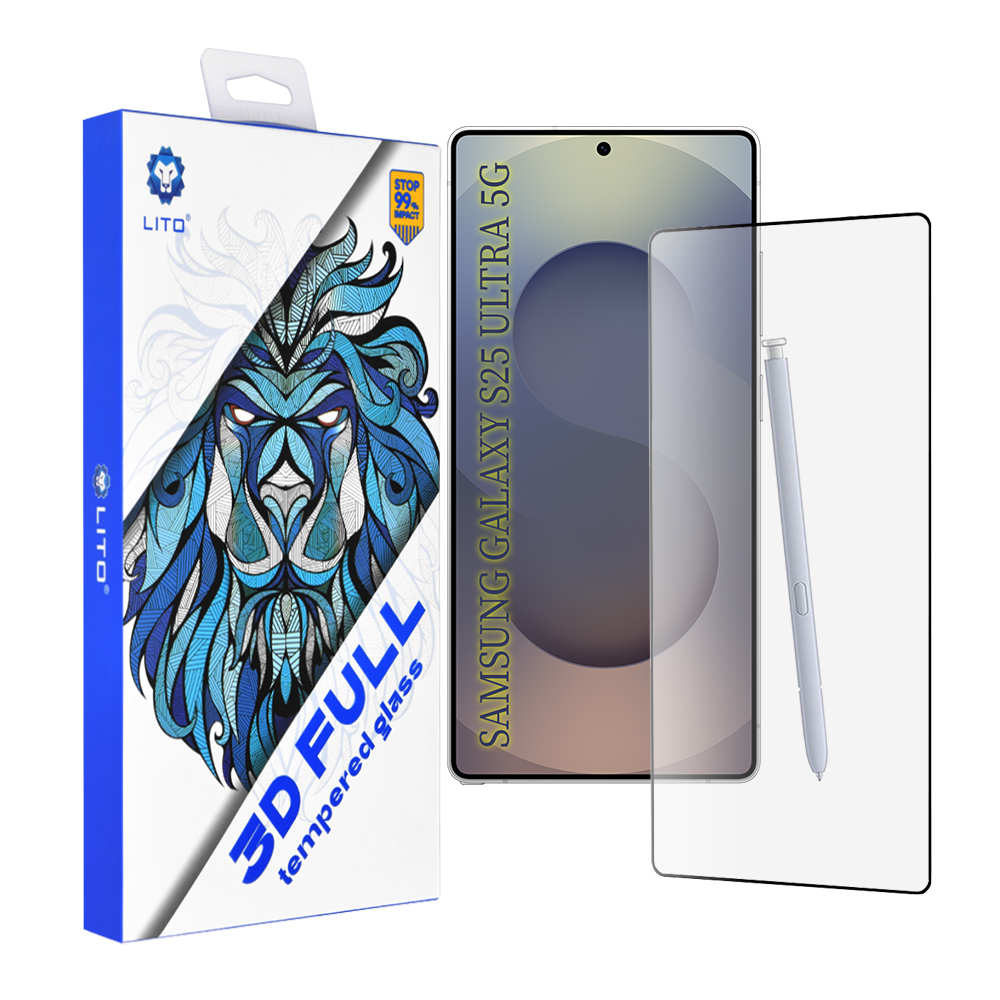 Levně Lito 3D Full Cover pro Samsung Galaxy S25 Ultra černý