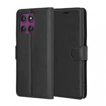 Pouzdro Techsuit Leather Folio pro Motorola Edge 60 Pro černé