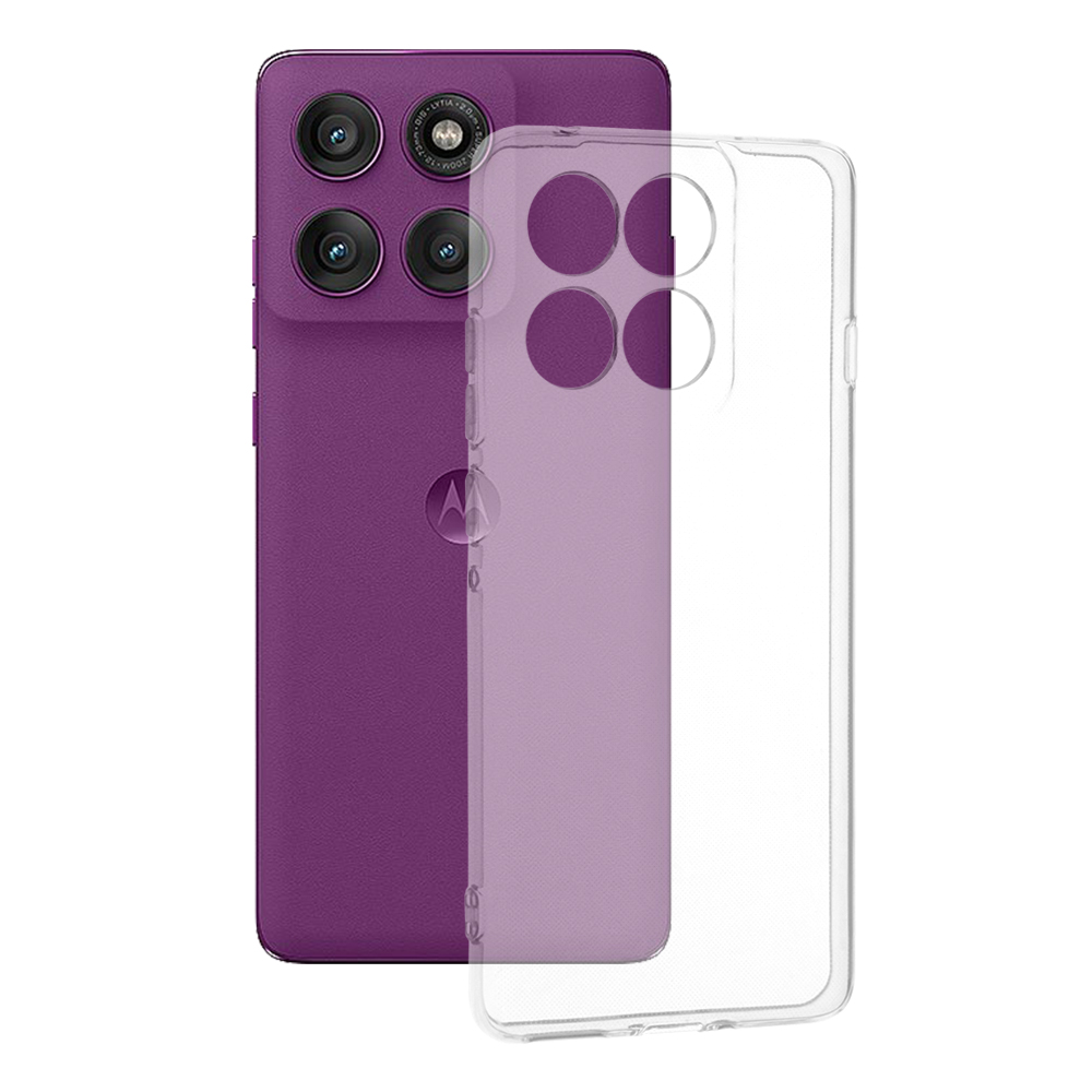 Levně Techsuit silikonové pouzdro Motorola Edge 60 Pro průhledné