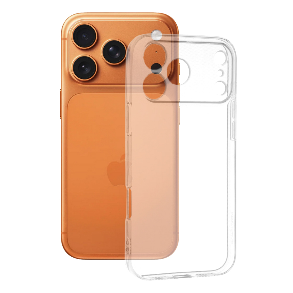 Levně Techsuit silikonové pouzdro iPhone 17 Pro Max průhledné