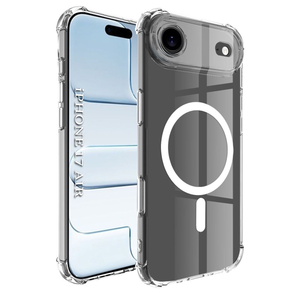 Levně Techsuit Shockproof průhledný silikonový MagSafe iPhone 17 Air průhledný
