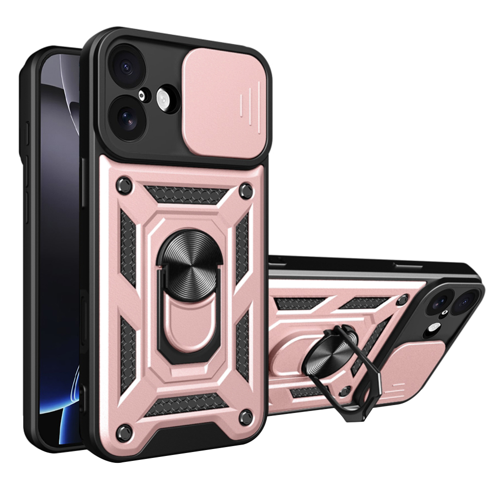 Levně Techsuit CamShield Series iPhone 17 růžově zlatý