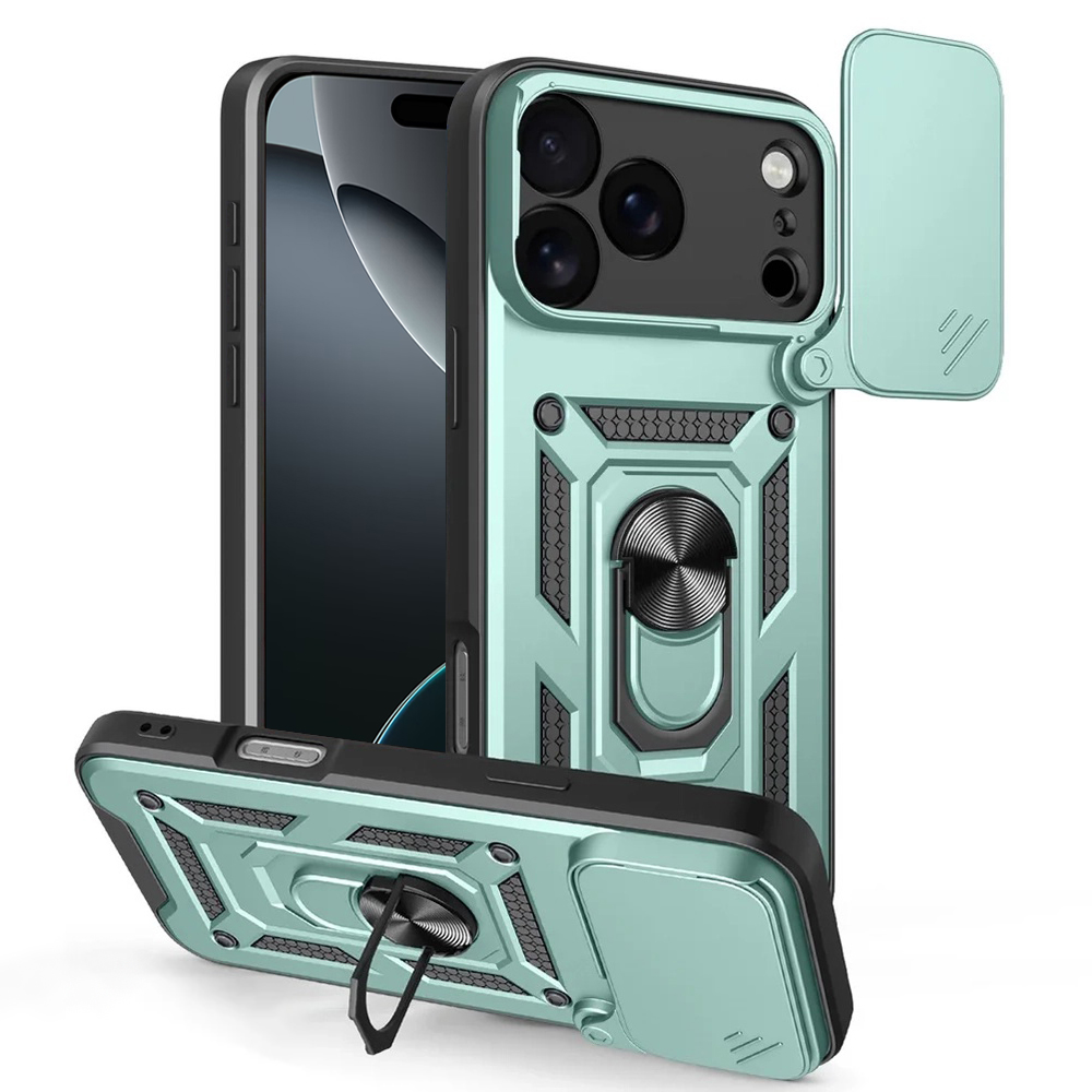 Levně Techsuit CamShield Series pouzdro pro iPhone 17 Pro Max zelené