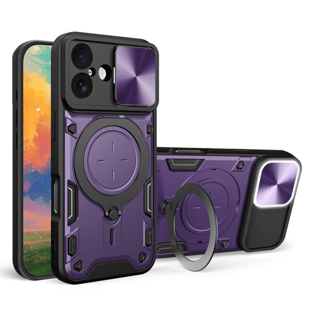 Levně Ochranné pouzdro Techsuit CamGuard Pro pro iPhone 17 fialové