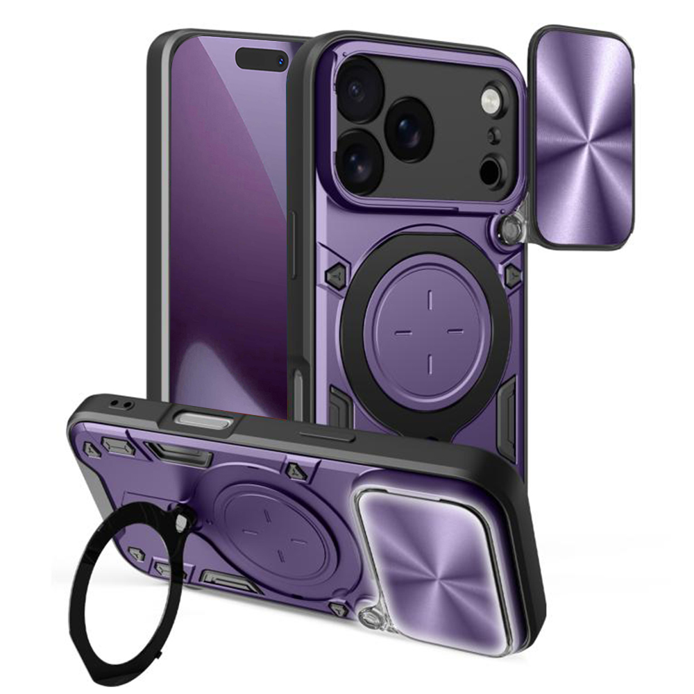 Levně Techsuit CamGuard Pro pro iPhone 17 Pro fialová