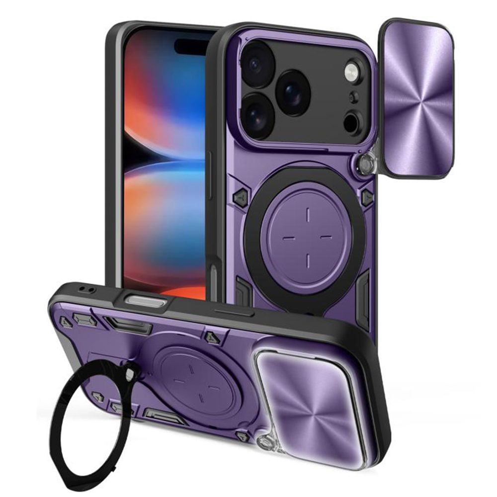 Levně Techsuit CamGuard Pro pro iPhone 17 Pro Max fialová