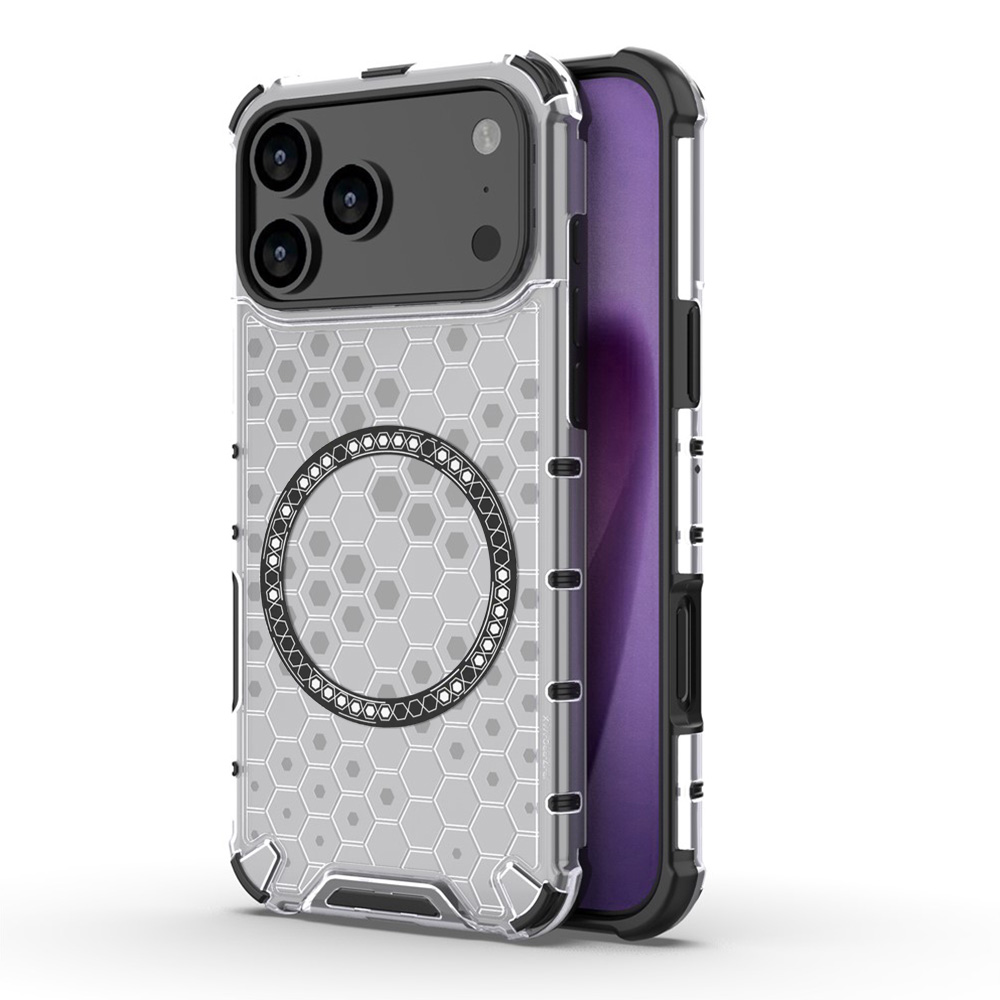 Levně Techsuit HoneyComb Shield MagSafe pro iPhone 17 Pro bílý