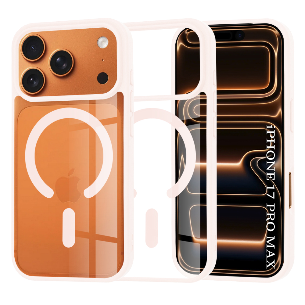 Techsuit MagSafe Pro pro iPhone 17 Pro Max v růžové barvě