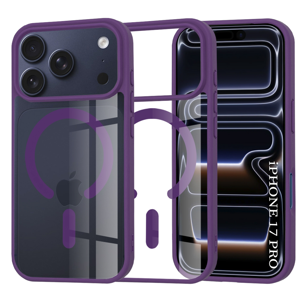 Levně Techsuit MagSafe Pro pro iPhone 17 Pro fialová