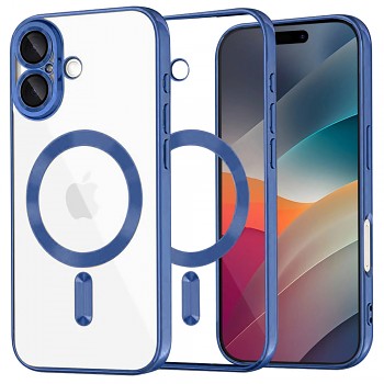 Techsuit Luxury Crystal MagSafe pro iPhone 17 v tmavě modré