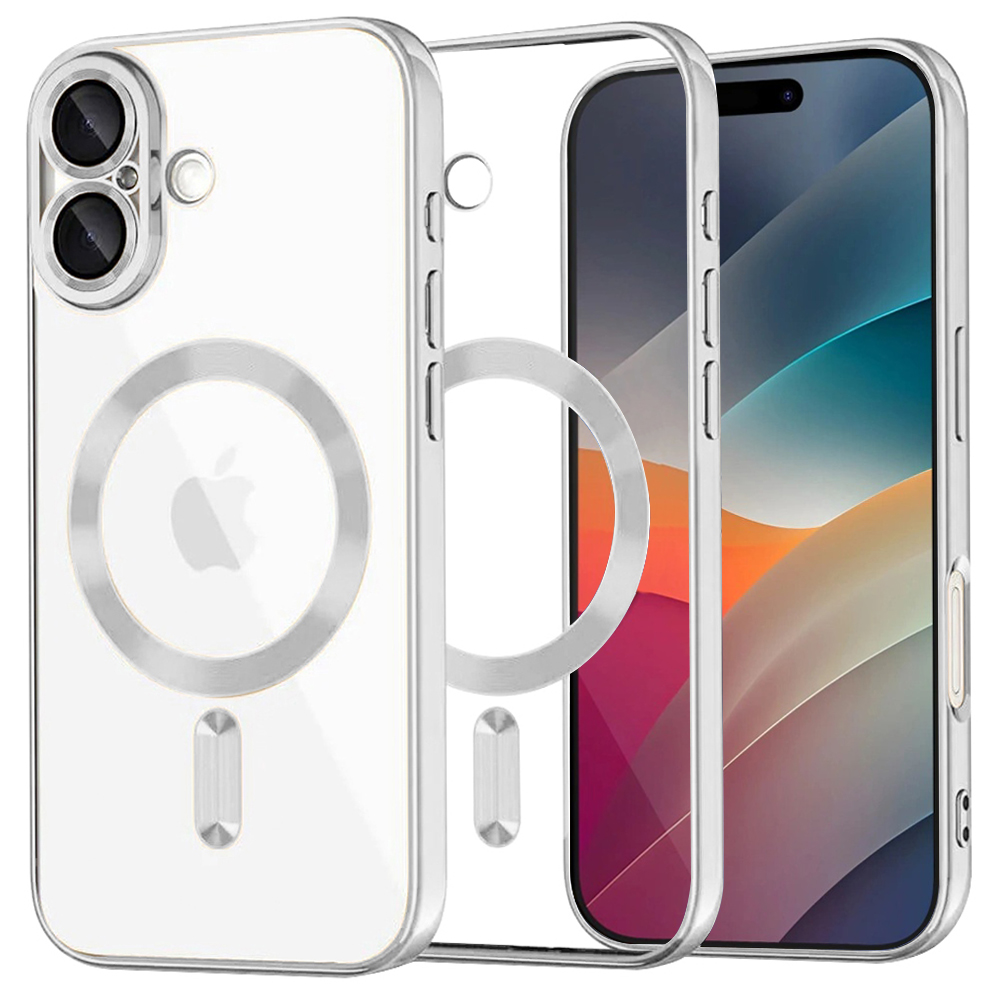 Levně Techsuit Luxury Crystal MagSafe iPhone 17 Stříbrný