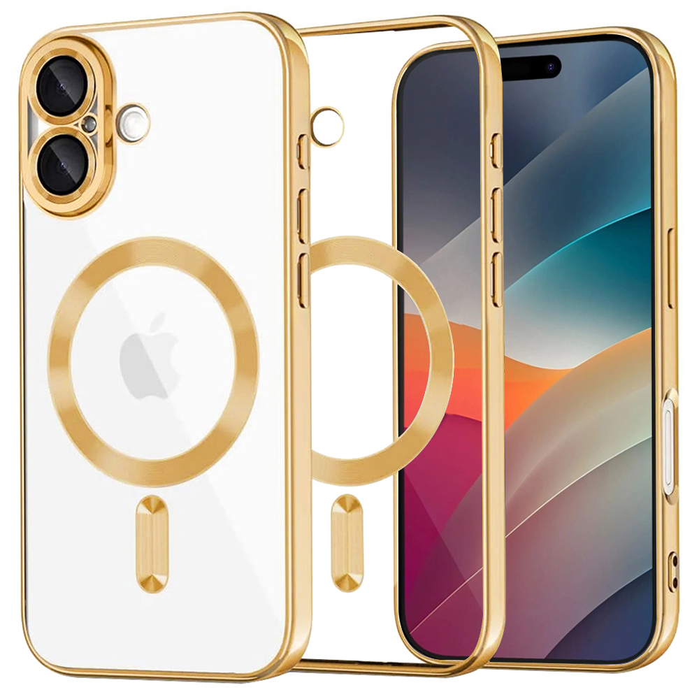 Levně Techsuit Luxury Crystal MagSafe iPhone 17 zlatý